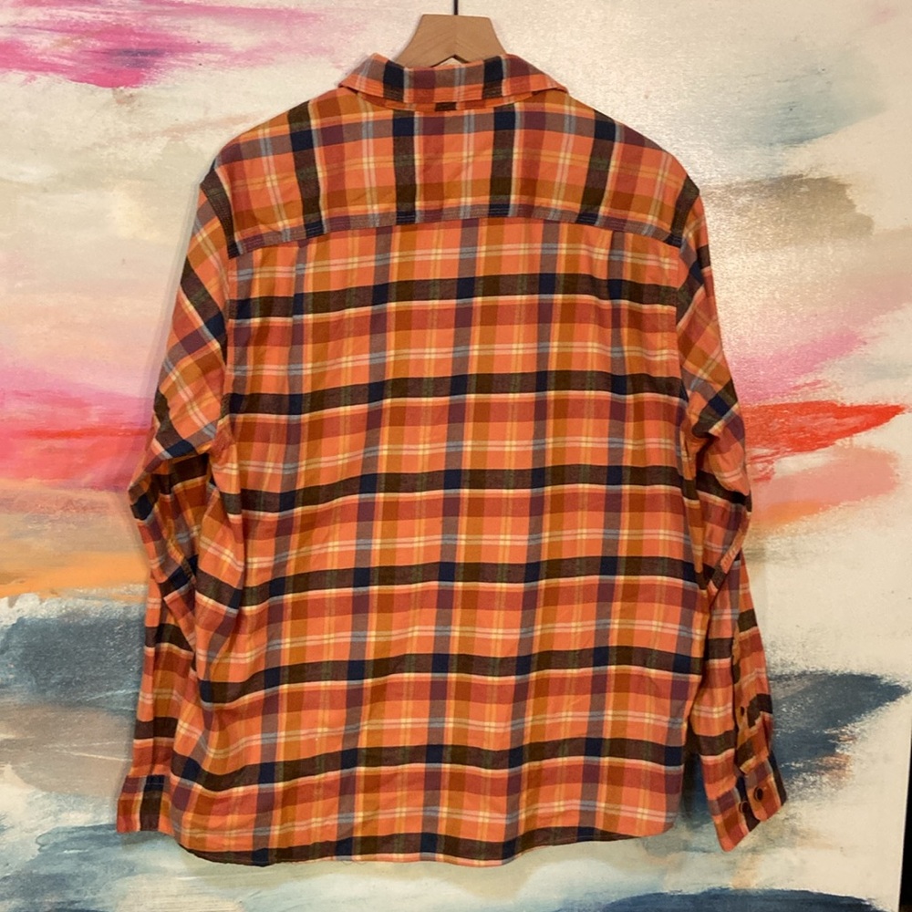 š„ECš„L.L.Bean Cotton Blend Plaid Button Up Flannel Shirt. - Picture 6 of 6